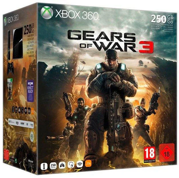  Microsoft Xbox 360 Gears of War 3 Bundle
