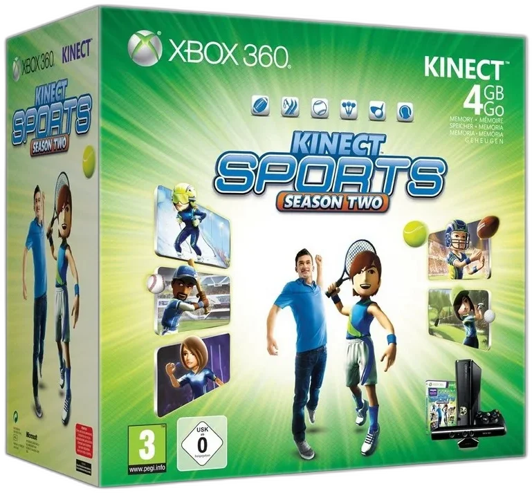  Microsoft Xbox 360 Kinect Sports Season Two Bundle