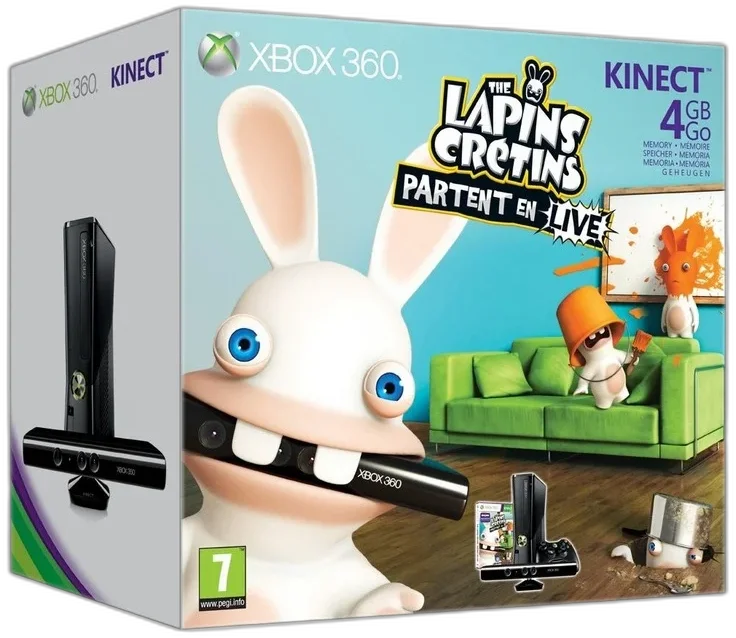  Microsoft Xbox 360 Les Lapins Crétins Partent en Live Console