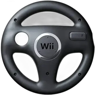 Nintendo Wii Black Wheel [NA]