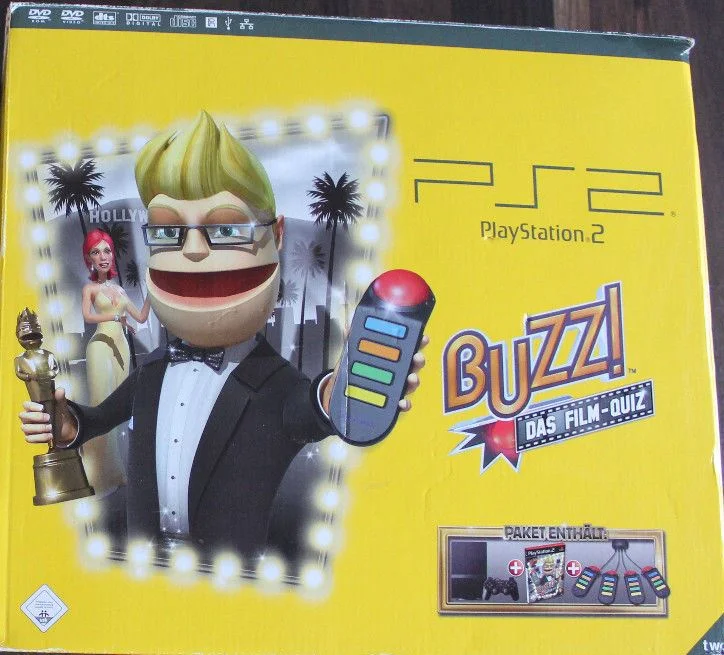  Sony PlayStation 2 Slim Buzz Bundle