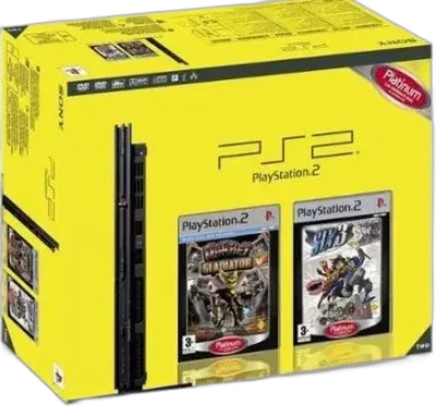 Sony PlayStation 2 Slim Ratchet Gladiator + Sly 3 Bundle