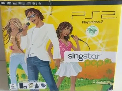  Sony PlayStation 2 Slim Singstar Pop Bundle
