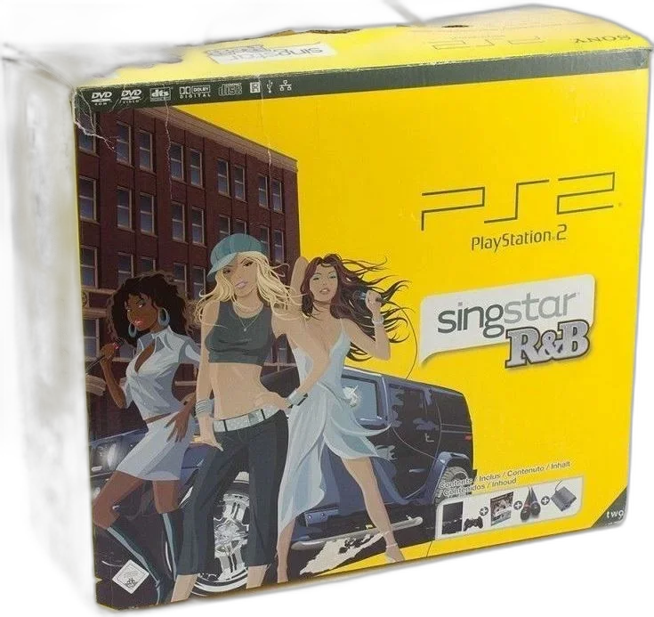  Sony PlayStation 2 Slim Singstar R&amp;B Bundle