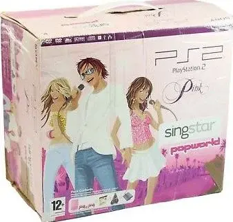 Sony PlayStation 2 Slim Singstar Popworld Pink Bundle