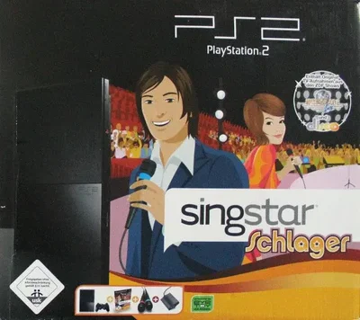 Sony PlayStation 2 Slim Singstar Schlager Bundle
