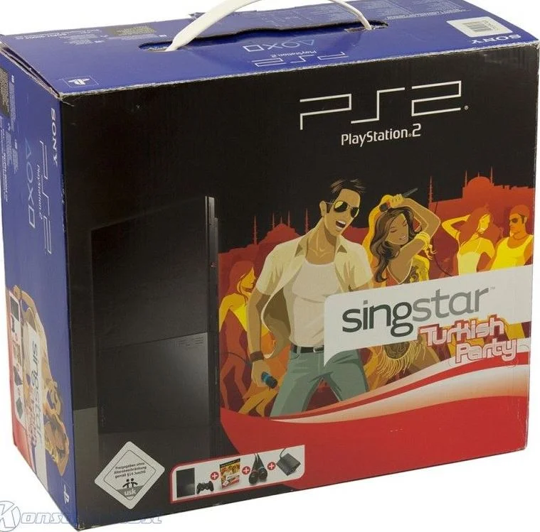  Sony PlayStation 2 Slim Singstar Turkish Party Bundle
