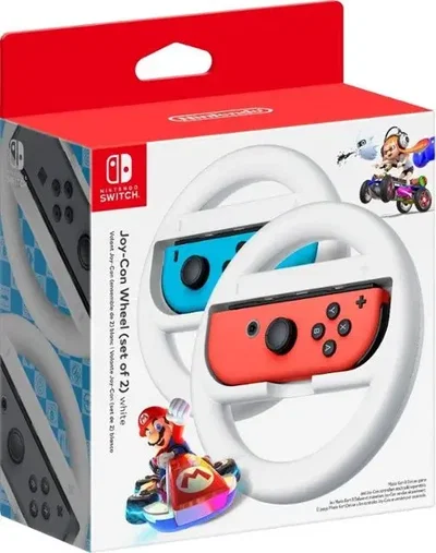 Nintendo Switch White Joy-Con Wheels