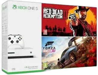 Microsoft Xbox One S Red Dead Redemption 2 + Forza Horizon 4 Bundle