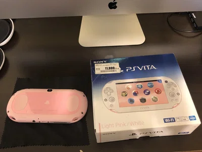 Sony PS Vita Slim Pink and White Console