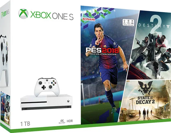  Microsoft Xbox One S Pes 2018 + Destiny 2 + Stage of Decay 2 Bundle