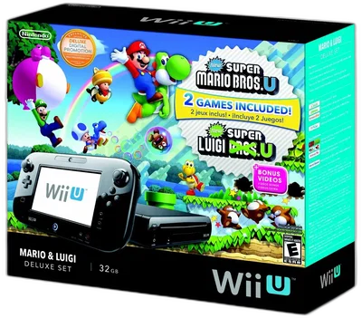 Nintendo Wii U Super Mario Bros + Luigi Bundle