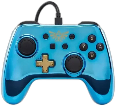Power A Switch Zelda Blue Chrome Controller