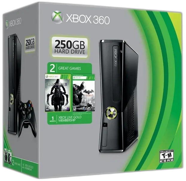  Microsoft Xbox 360 Darksiders 2 + Batman Arkham City Bundle
