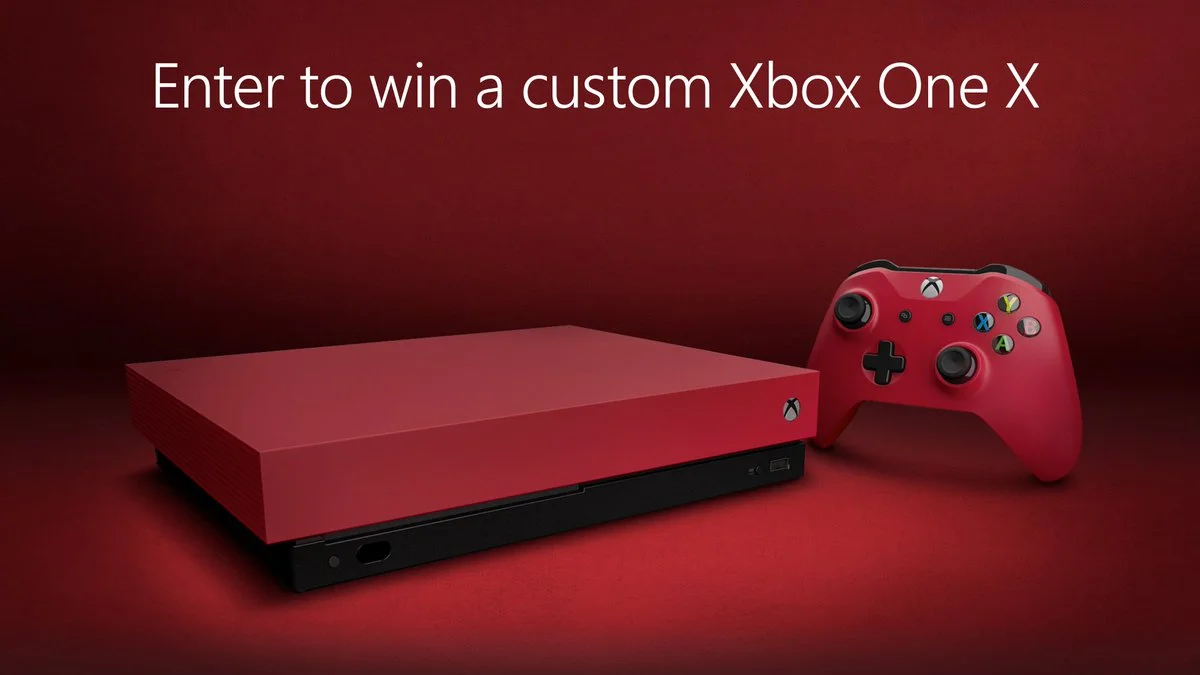  Microsoft Xbox One X Red Console