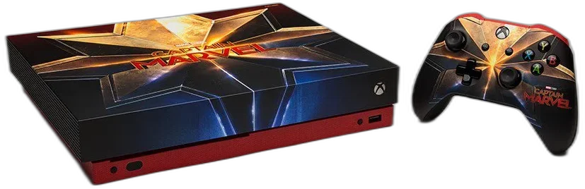  Microsoft Xbox One X Captain Marvel Console