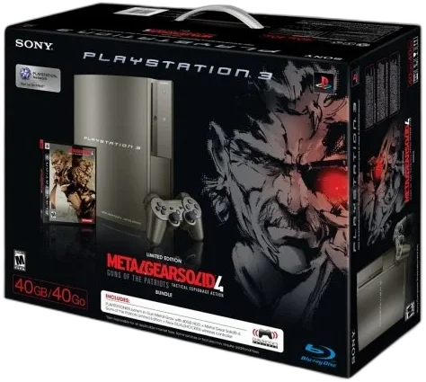  Sony PlayStation 3 Metal Gear Solid 4 Grey Bundle