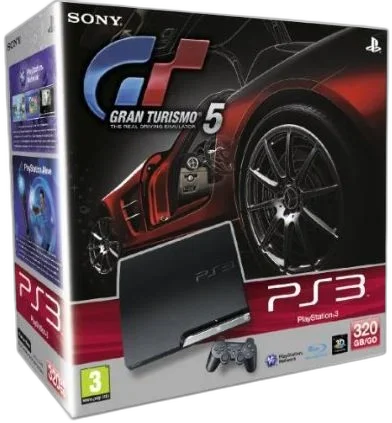  Sony PlayStation 3 Slim Gran Turismo 5 Bundle
