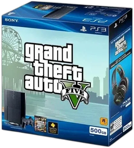 ps3 60G ジャンク品 GTAV入り PS3 PlayStation 3 GRAND THEFT AUTO 5 Complete Set w Box mint