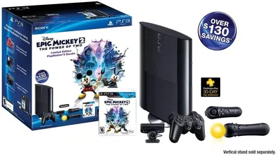 Sony PlayStation 3 Super Slim Epic Mickey  Power of 2 Bundle