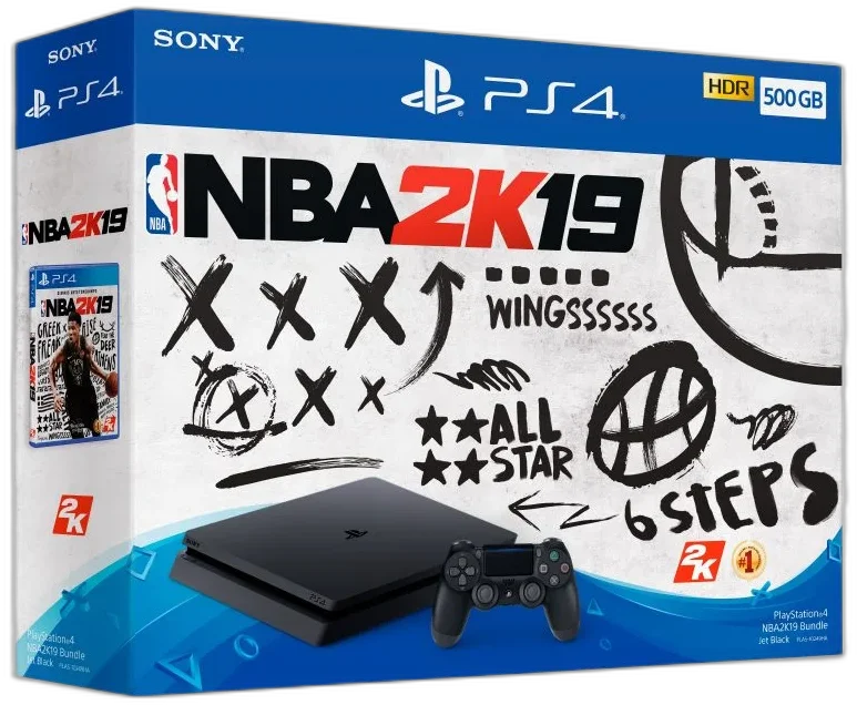  Sony PlayStation 4 Slim NBA 2k19 Bundle