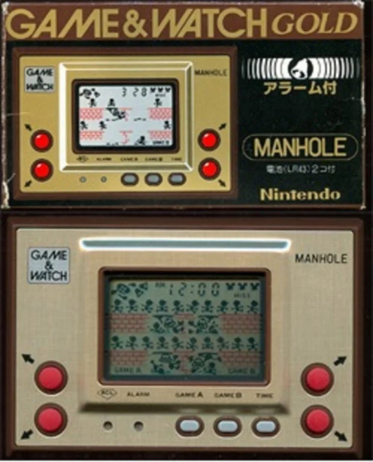  Nintendo Game &amp; Watch Gold Manhole