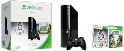 Microsoft Xbox 360 E Fable Anniversary + Plants VS Zombies Bundle