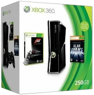  Microsoft Xbox 360 Slim Forza Motorsport 3 + Alan Wake Bundle