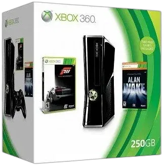 Microsoft Xbox 360 Slim Forza Motorsport 3 + Alan Wake Bundle