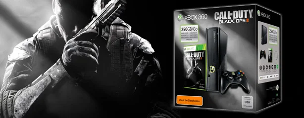  Microsoft Xbox 360 Slim Call of Duty Black Ops II Bundle