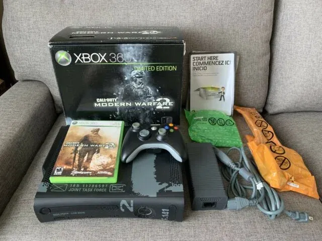 Xbox 360 limited edition call clearance of duty modern warfare 2 console