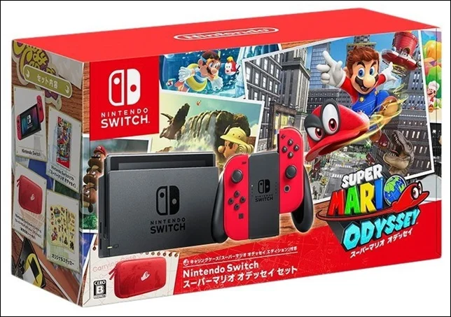  Nintendo Switch Super Mario Odyssey + Carrying Case [JP]