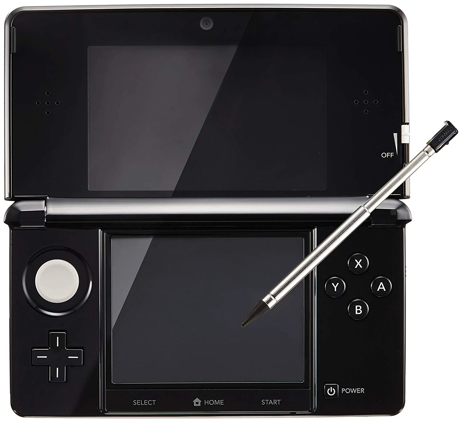 Nintendo 3DS Clear Black Console