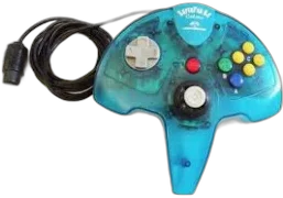  Interact  Nintendo 64 Clear Blue Superpad