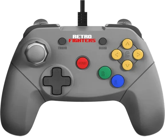  Retro Fighters Nintendo 64 Grey Controller