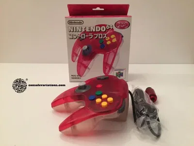 Nintendo 64 Clear Red/White Controller