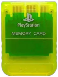 Sony PlayStation Lemon Yellow Memory Card [NA]