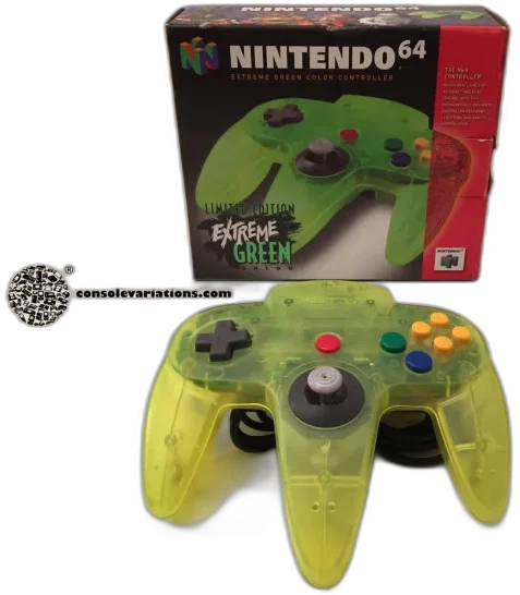 nintendo 64 green console