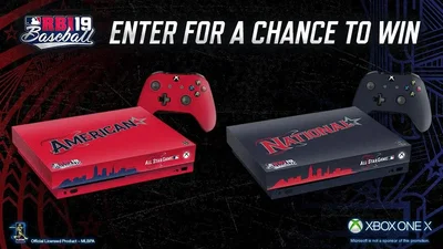 Microsoft Xbox One X MLB Rbi Baseball All Star 2019 Console
