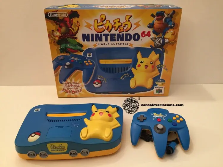 Consolevariations - Nintendo 64 Pikachu Light Blue Console