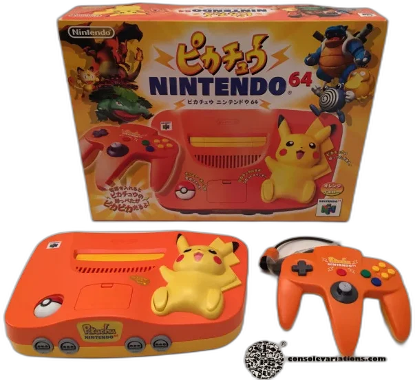  Nintendo 64 Pikachu Orange Console