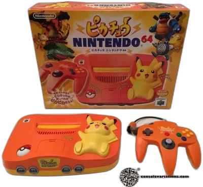 Nintendo 64 Pikachu Orange Console