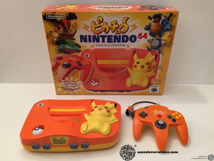 Consolevariations - Nintendo 64 Pikachu Orange Console