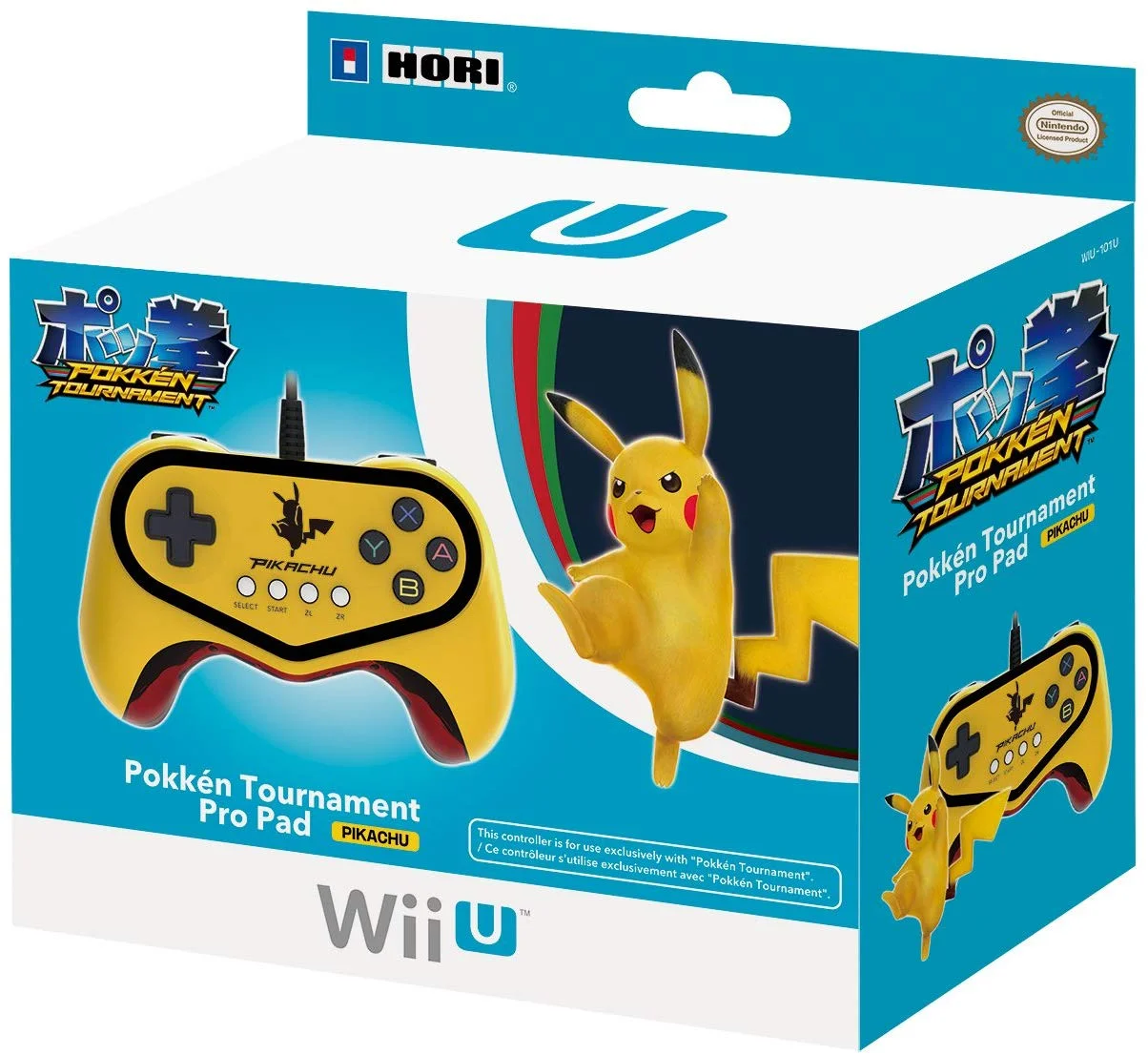  Hori Wii U Pokken Tournament Pikachu Pro Pad [NA]