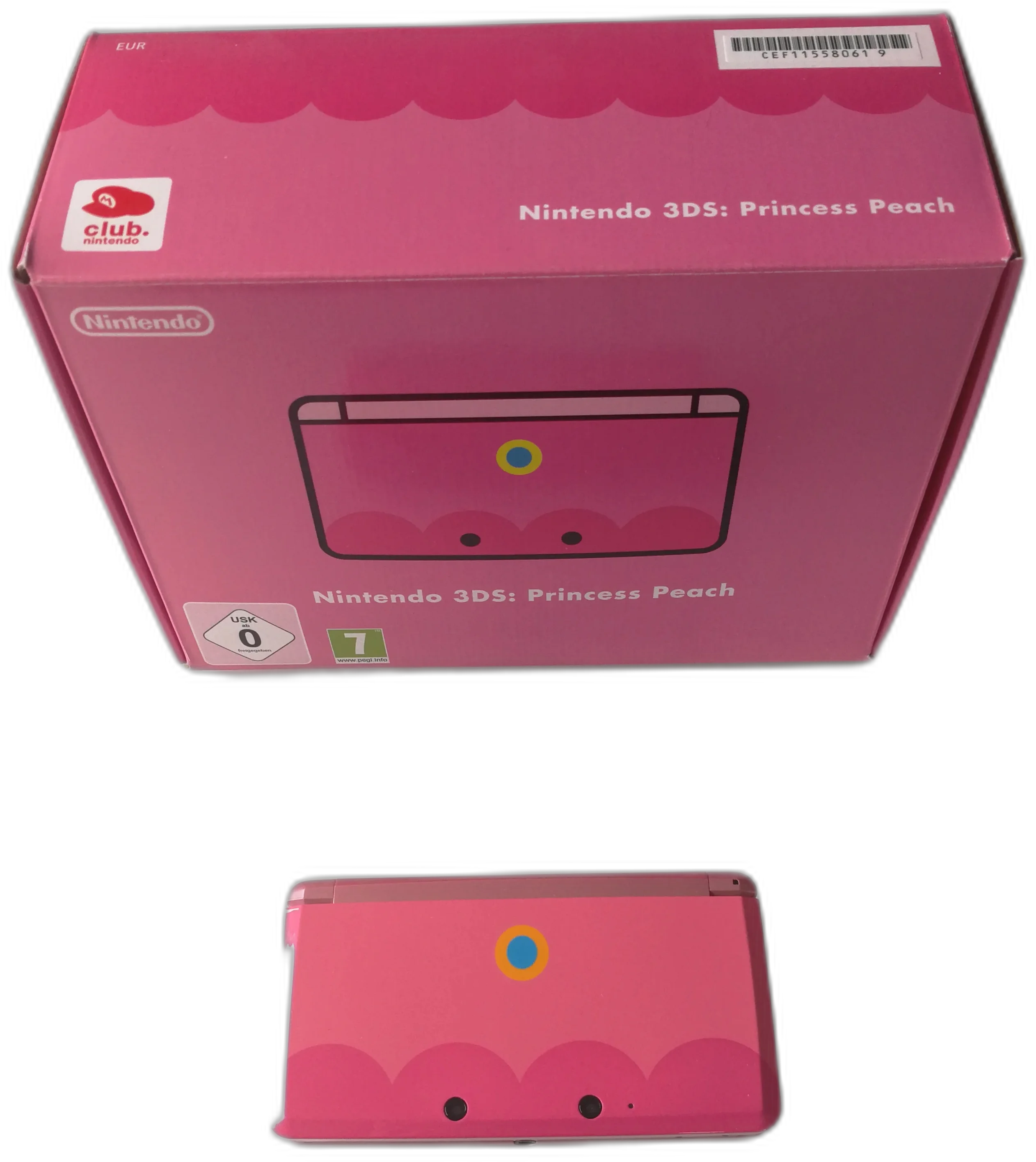  Nintendo 3DS Club Nintendo Peach Console [EU]
