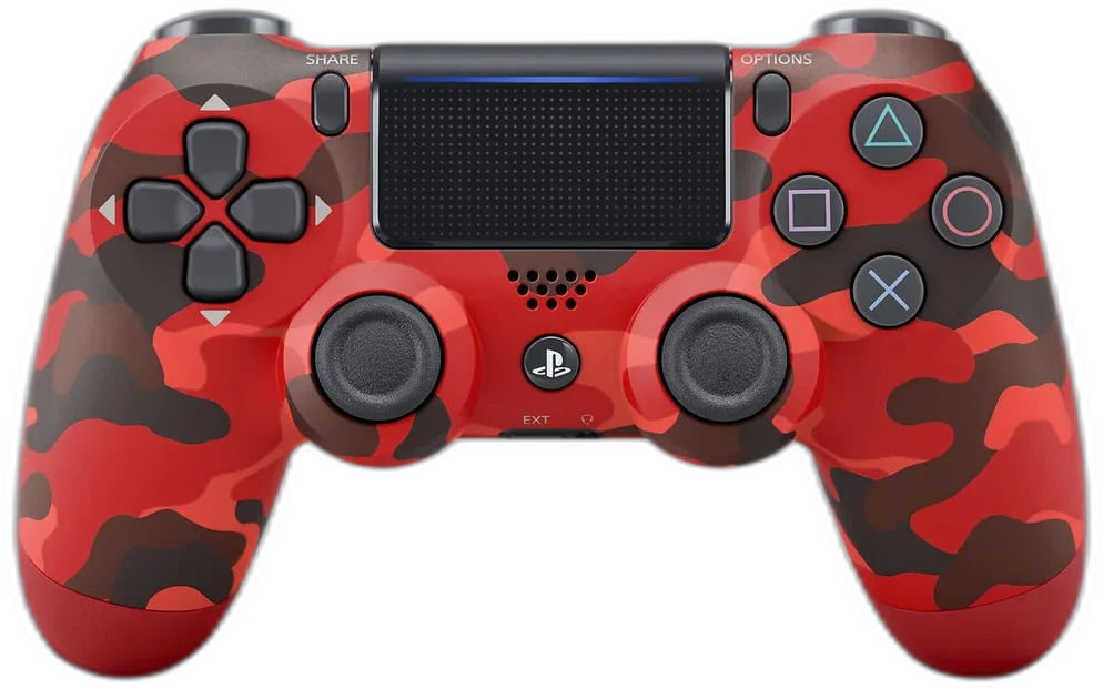  Sony PlayStation 4 Red Camouflage Controller