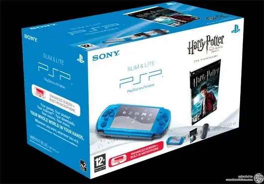 PSP  セット Consolevariations - Sony PSP Vibrant Blue Harry Potter Bundle