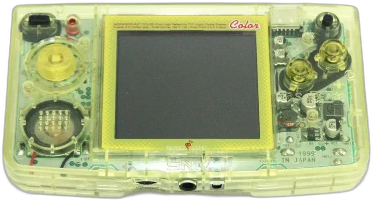 その他 NEOGEOPOCKETCOLORINFORMATION Neo Geo Pocket Color Crystal Yellow Console - Consolevariations