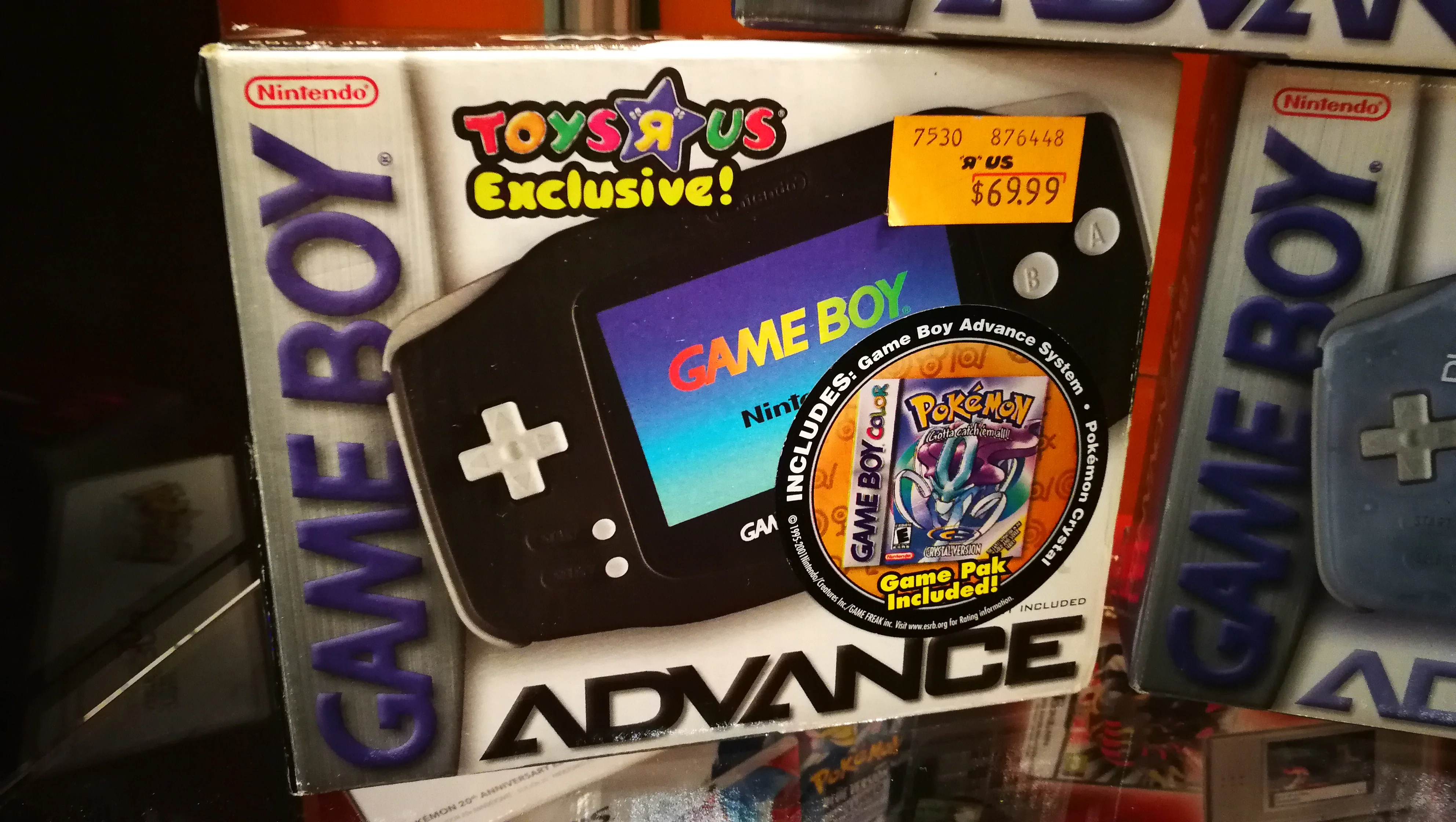  Nintendo Game Boy Advance Black Toys R Us + Pokemon Bundle
