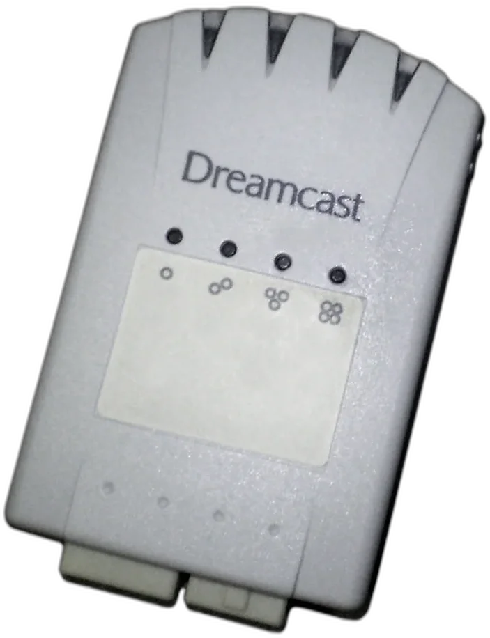  Sega Dreamcast 4x Memory Card